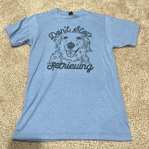 Golden Retriever Blue Tee